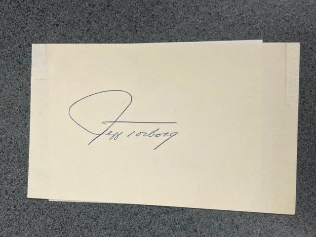 JEFF TORBORG (1964) autographed 3 x 5 index card MLB Guaranteed to Pass - Image 1 of 1