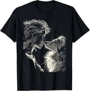 Shetland Sheepdog Mom Dog Art Sheltie Lover Mother's Day T-Shirt Hoodie - Picture 1 of 15