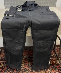 Simms Bavaglino da Pesca Uomo CX Impermeabile Nero XXL Nuovo - Foto 1 di 7