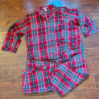 Victoria Secret- XXL Juego de Pijama a Cuadros 2 Piezas Rojo/Rosa Acogedor Cómodo Salón Dormir Foto 1 de 4