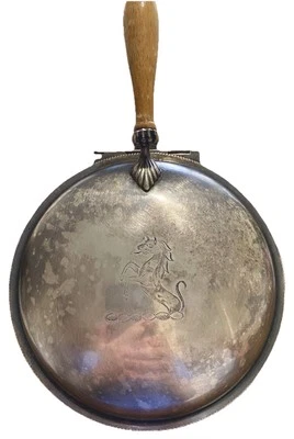 ANTIGUO MAYORDOMO SILENCIOSO CHAPADO EN PLATA SHEFFIELD Foto 1 de 4