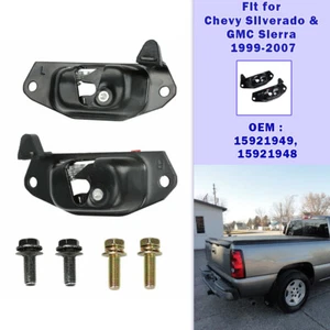 Set/2pcs Tailgate Latch Lock 15921948 For Chevy Silverado & GMC Sierra 1999-2007 - Picture 1 of 8