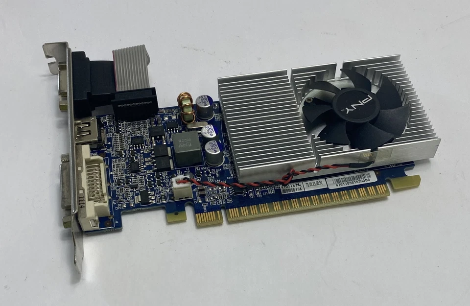 1GB PNY nVidia GeForce GT430 GDDR3 DVI / HDMI / VGA PCI-e Graphics Video Card - Image 1 of 4
