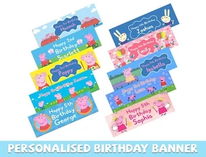 Personalised Cartoon TV Show Design Birthday Banners Kid Party Decoration 548 - Picture 1 of 12