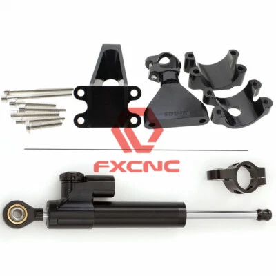 Estabilizador de amortecedor de direção preto e kit de montagem para Honda CBR600 F4 F4i (41MM) 99-03 - Imagem 1 de 4