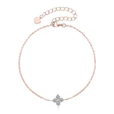 1ct Bracelet 18K Rose Gold Diamond Test Pass Lab-Created VVS1/D/Excellent - Image 1 of 3