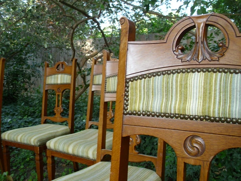 Antique Dining Parlor Chair Set Aesthetic Movement Shipping Available $$ Cover
