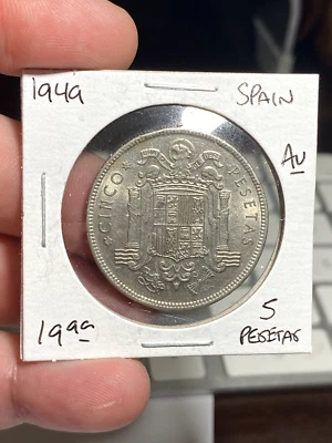 España 1949 5 pesetas Foto 1 de 2