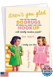 NobleWorks - 1 Funny Women's Birthday Card - Hilarious Bday Greeting Card wit - Picture 1 of 5