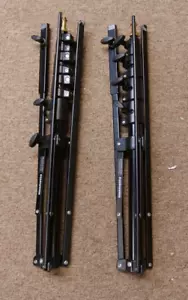 Pair of Manfrotto 5002BL Light Stands Photography Folding Black - Picture 1 of 4