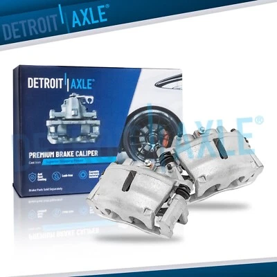 Front Calipers w/ Bracket for Chevy Trailblazer EXT Traverse GMC Envoy XL Acadia - Image 1 of 4