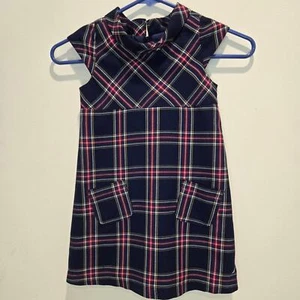 Nautica Tartan Plaid A-line Dress Cap Sleeves Girls Size 5 - Picture 1 of 10