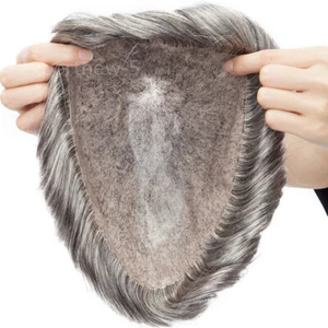 Men Toupee 100% Human Hair Hairpiece Replacement System NG/Mono/Lace/Skin PU Wig - Picture 1 of 47