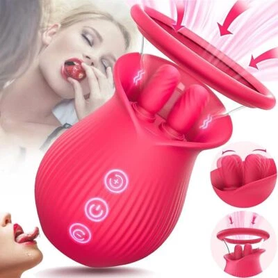Rose Sucking Vibrator Clit Sucker Dildo Women G-spot Massager Sex Toys for Women - Image 1 of 4