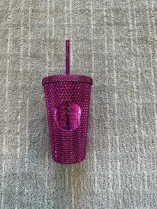 Starbucks Christmas Holiday 2022 Sangria Studded Grande 16oz Tumbler Hot Pink - Bild 1 von 5