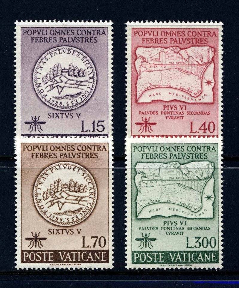 VATICAN CITY . 1962 Eradicate Malaria (326-29) . Mint Never Hinged - Image 1 of 1