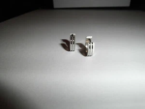 Klappcreolen Edelstahl teilmattiert Durchmesser: 14mm - Picture 1 of 2