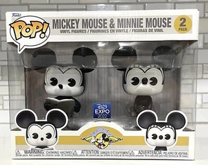 Funko Pop! Disney Mickey Mouse & Minnie Mouse  2 Pack D23 Expo 2022 - Picture 1 of 6