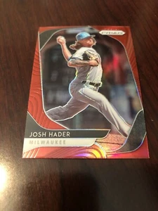 2020 PANINI PRIZM RED PRIZM REFRACTOR BREWERS JOSH HADER #107 *MINT* - Picture 1 of 2