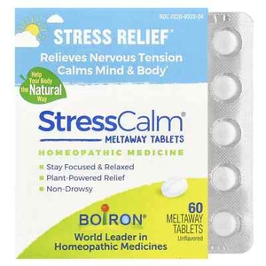 Boiron Stress Calm® Meltaway Tablets, Unflavored, 60 Meltaway Tablets - New Exp. - Picture 1 of 2