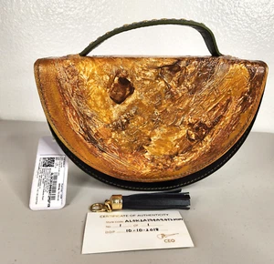 Aranyani x Lombardo Handpainted Leather Purse Women Bag  - India - NWT - Picture 1 of 18