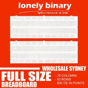 FULL SIZE Solderless Breadboard PCB 830 TIE Points MB-102 Arduino Raspberry PI - Picture 1 of 13