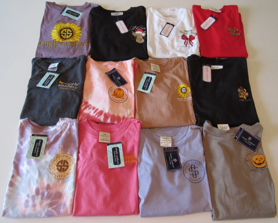 Simply Southern Girls Youth 100% Cotton Long Sleeve Tshirts Nwt - Image 1 of 1