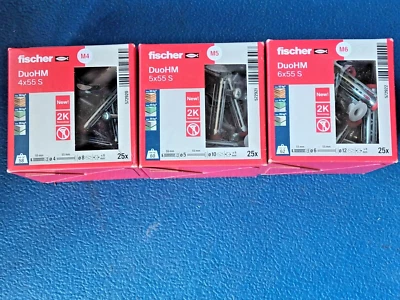 FISCHER :DuoHM  TASSELLI con vite impronta PZ- 3 MISURE 4+5+6 - ART.572920+21+22 - Immagine 1 di 4