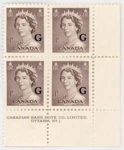 Canada Scott #O33 Plate Block | Mint NH | XF Extra Fine - Bild 1 von 2