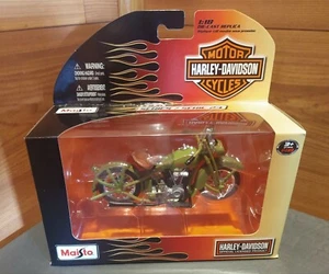 NUEVA RÉPLICA DE MOTOCICLETA MAISTO 1:18 HARLEY DAVIDSON SERIE 24 1928 JDH DOBLE CÁMARA - Imagen 1 de 10