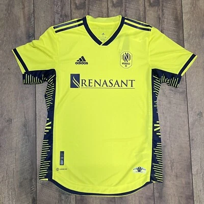 Adidas Nashville SC 22/23 Auténtica Camiseta Hogar Amarillo Choque Para Hombre Talla Grande L Foto 1 de 3