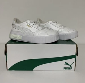 Puma Cali Star Ac Slip On  Size 7C Toddler Girls White Sneakers Casual Shoe NWB - Picture 1 of 9