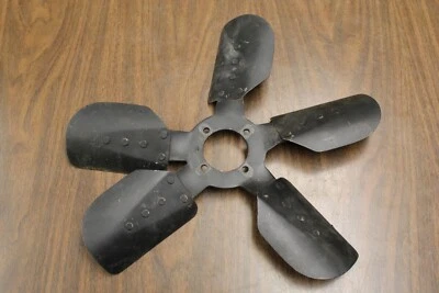 1965 1966 1967 Corvette 5 Blade Fan 17" Diameter Flat Rivet H Stamp GM # 3770529 - Image 1 of 4