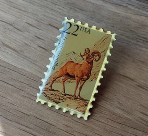 Pin’s Timbre Usa 22c Bighorn Sheep Mouflon - Imagen 1 de 3
