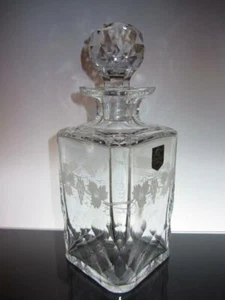 Edinburgh Crystal "Lochnagar" Square Spirit Decanter, script mark - Picture 1 of 5