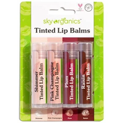 SKY ORIGINALS Sky Organics Tinted Lip Balms for Lips to Moisturize,Soften And A Wash Of Colour