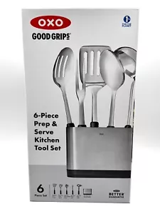 OXO Good Grips Stainless Steel Prep & Serve Kitchen Tool 6pc Set - NEW - Picture 1 of 9