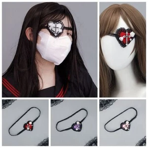 Single Eye Eye Mask JK cosplay Headwear Gothic Eye Patch Man - Picture 1 of 10