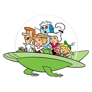 Jetsons sticker classic cartoon weatherproof bumper vinyl decal - Picture 1 of 1