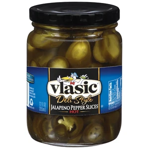 Deli Style Hot Jalapeno Pepper Slices, Keto Friendly, 12 FL OZ Jars (Pack of 12) - Picture 1 of 6