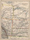 Canada Prairies. Alberta Saskatchewan Assiniboia Athabasca. Johnston 1895 Map
