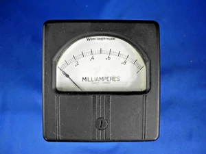 Vintage Westinghouse Direct Current 0-1 Milliamperes Panel Meter Gauge - Picture 1 of 9