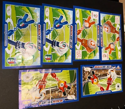 Beipackzettel BPZ - 3x Kompletter Satz BPZ Magic Sport 2 Fan set Schweiz-Ital.-D - Bild 1 von 2