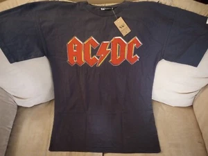 Retro AC/DC Mens T Shirt 2XL Fly on The Wall Tour 1985 Gray reprint - Picture 1 of 5