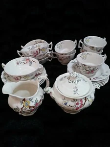 22 PIECES SET Booths Chinese Tree Demitasse Made in England Vintage Beautiful!! - Picture 1 of 11