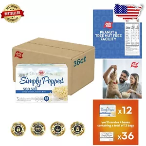 Gluten-Free Simply Popped Sea Salt Popcorn - 3oz Bags, Perfect for Sharing - Picture 1 of 11