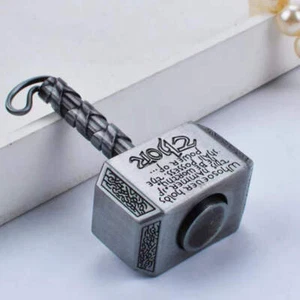 Mini Hammer Fidget Spinner Silver Metal | Stress Relief Toy - Picture 1 of 4