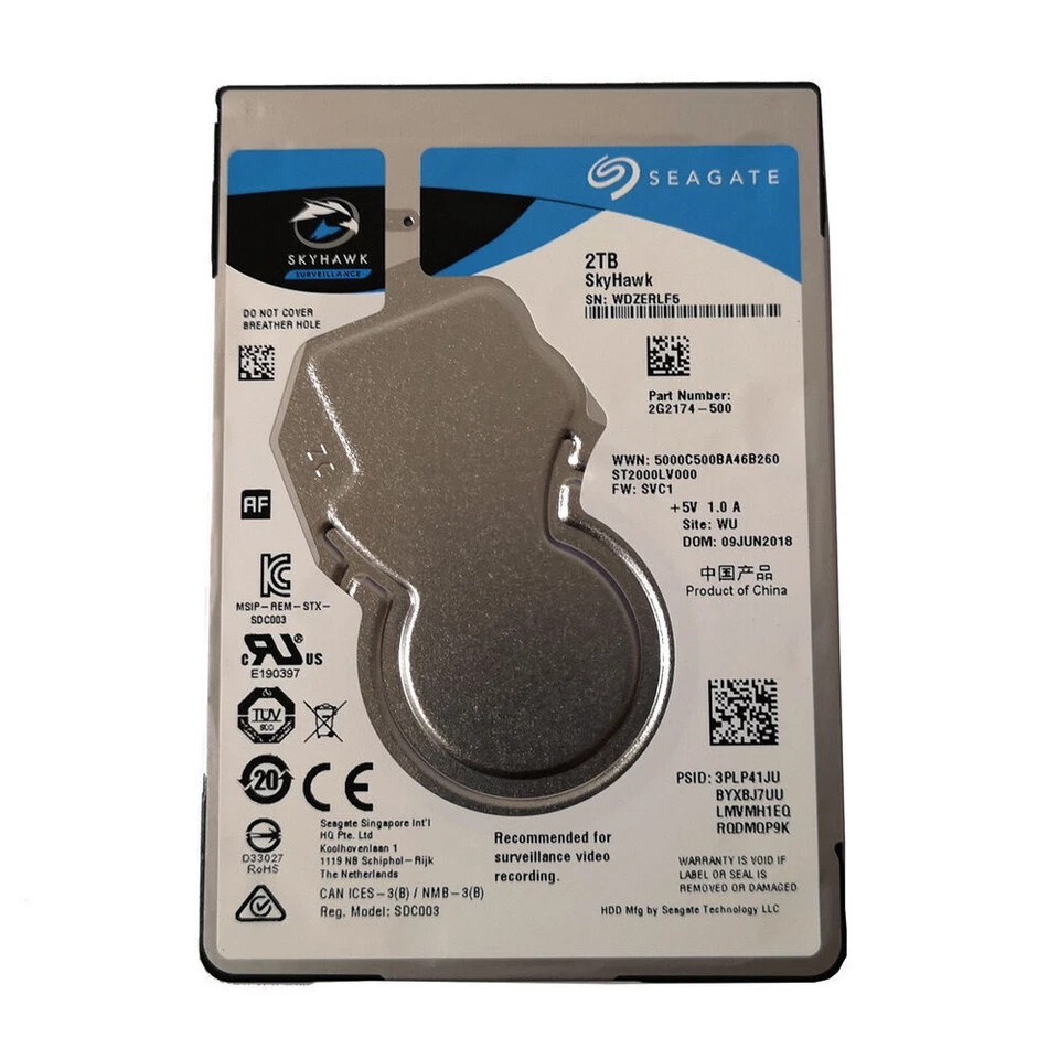 Seagate SkyHawk 2TB ST2000LV000 6Gb/s SATA 2.5" Laptop HDD Hard Disk Drive - Bild 1 von 1