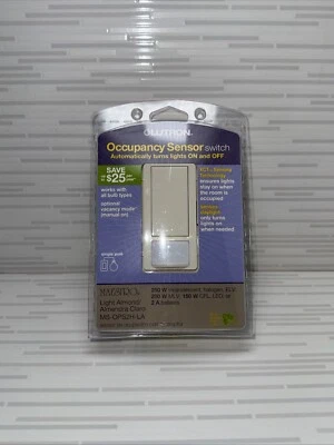 Interruptor sensor de ocupación Lutron MS-OPS2H-LA Maestro luz almendra Foto 1 de 4