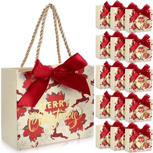 40 Pack Small Christmas Gift Bags with Handles Christmas Goodie Bag Xmas Gift... - Picture 1 of 7